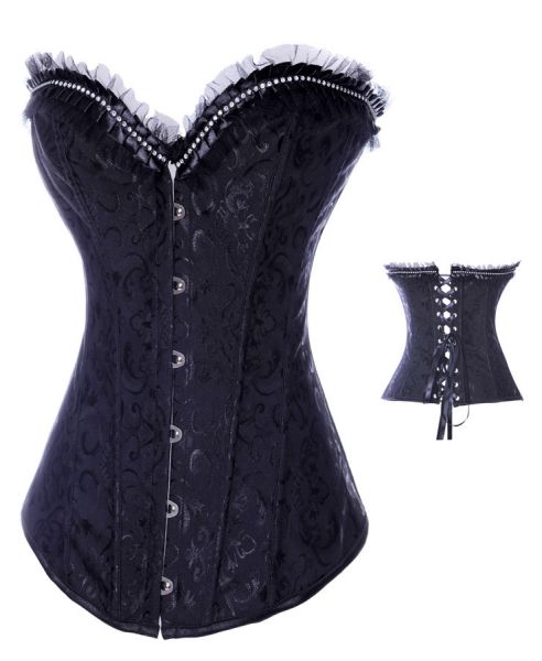 Corset relevo floral